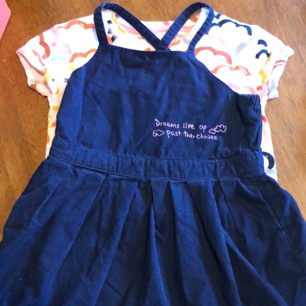 Adorable Cat and Jack dress. Fits like a 2T